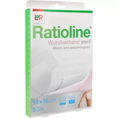 RATIOLINE Pansement 15x10 cm stérile, 5 pces