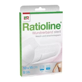 RATIOLINE Pansement 15x10 cm stérile, 5 pces