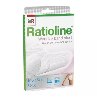 Pansement Ratioline 15x10 cm stérile, 5 pc