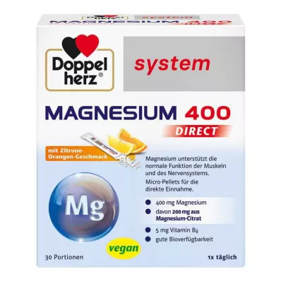 Système Doppelherz Magnésium 400 Direct Pellets, 30 pc