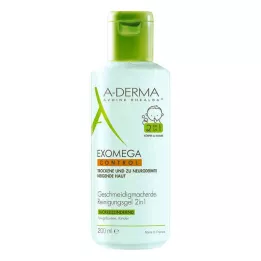 A-DERMA EXOMEGA CONTROL Gel nettoyant 2en1, 200 ml