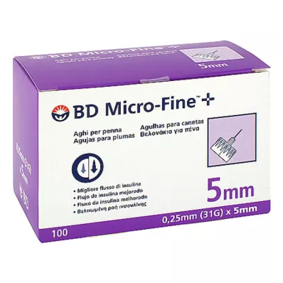 BD Aiguilles Micro-Fine + Pen 0,25x5 mm, 100 pc
