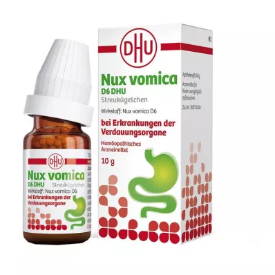 Gélules de Nux vomica D6 DHU pour les maladies des organes digestifs, 10 g Gélules de Nux vomica D6 DHU pour les maladies des organes digestifs, 10 g