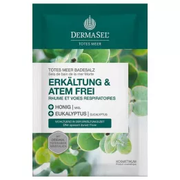 DERMASEL Sel de bain de la mer Morte pour le rhume &amp; Sans souffle, 80 g
