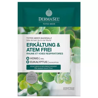 Dermasel Sel de bain de la mer Morte froid &amp; sans haleine, 80 g