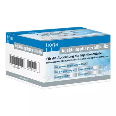 INJEKTIONSPFLASTER Silikofix 2x4 cm Höga, 100 pces INJEKTIONSPFLASTER Silikofix 2x4 cm Höga, 100 pces