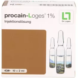 PROCAIN-Ampoules de solution injectable Loges 1%, 10X2 ml
