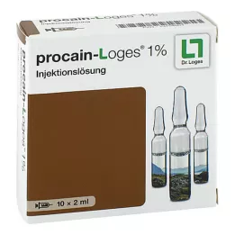 PROCAIN-Ampoules de solution injectable Loges 1%, 10X2 ml