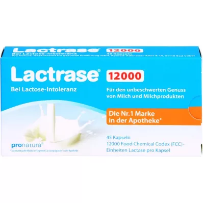 LACTRASE 12.000 FCC Gélules, 45 pièces