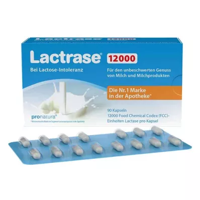Lactrase 12 000 FCC capsules, 90 pc