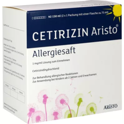 CETIRIZIN Aristo jus dallergie 1 mg/ml, 150 ml