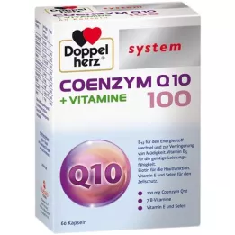 DOPPELHERZ Gélules de coenzyme Q10 100+vitamines, 60 capsules