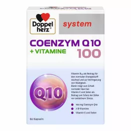 DOPPELHERZ Gélules de coenzyme Q10 100+vitamines, 60 capsules