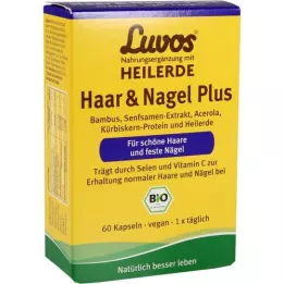 LUVOS Argile Bio Cheveux &amp; Capsules Nagel Plus, 60pcs