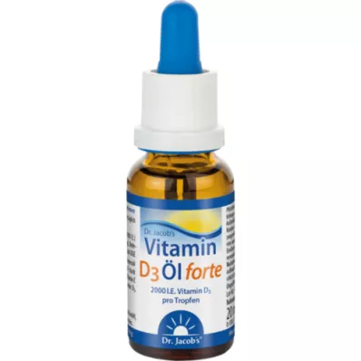 VITAMIN D3 ÖL forte Gouttes Dr.Jacobs, 20 ml