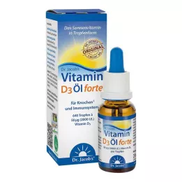 VITAMIN D3 ÖL forte Gouttes Dr.Jacobs, 20 ml