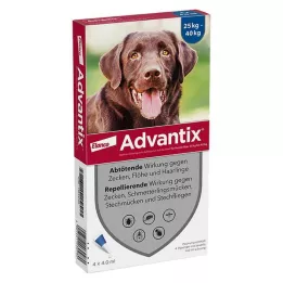 ADVANTIX Lait spot-on pour chien 25-40 kg, 4X4.0 ml