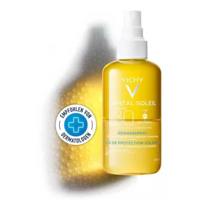Vichy Ideal Soleil spray solaire + acide hyaluronique LSF 30, 200 ml
