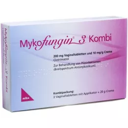 MYKOFUNGIN 3 Combi 200 mg vaginal + 10 mg/g de crème, 1 P