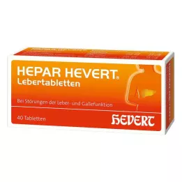 HEPAR HEVERT Comprimés pour le foie, 40 pc