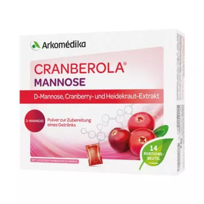 Poudre de mannose de cranberola pour solution buvable à base de plantes, 14X4 g