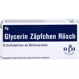 GLYCERIN ZÄPFCHEN Rösch 2 g contre la constipation, 10 pces