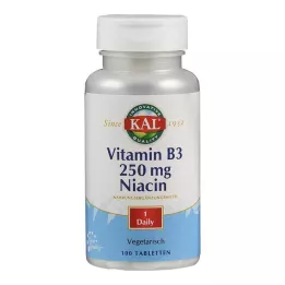 VITAMIN B3 NIACIN 250 mg comprimés, 100 pc