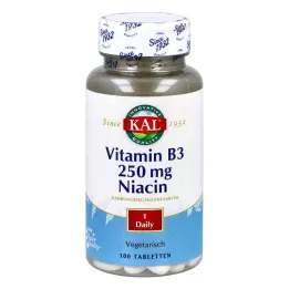 VITAMIN B3 NIACIN 250 mg comprimés, 100 pc