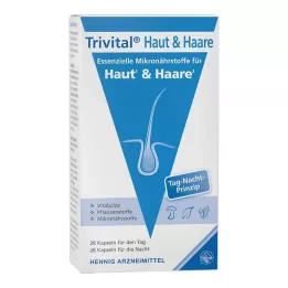 TRIVITAL Gélules pour la peau et les cheveux, 56 capsules