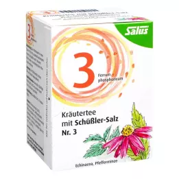 KRÄUTERTEE avec sel de Schüssler n° 3 Salus, 15 pcs