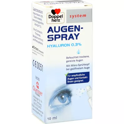 DOPPELHERZ Spray oculaire Hyaluron 0,3% system, 10 ml