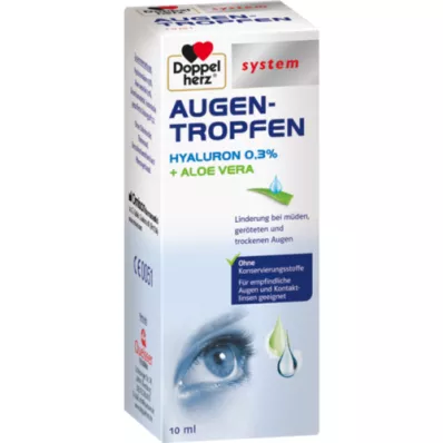DOPPELHERZ Gouttes oculaires Hyaluron 0,3% system, 10 ml