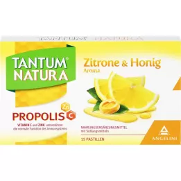 TANTUM NATURA Propolis avec citron &amp; Arôme de miel, 15 pces