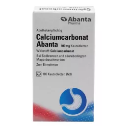 Carbonate de calcium Abanta 500 mg, comprimés à croquer, 100 comprimés
