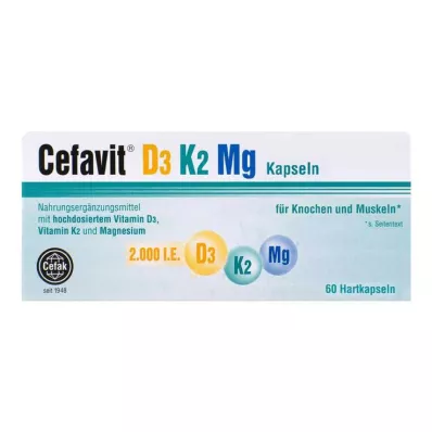 Cefavit D3 K2 Mg capsules dures, 60 pc Cefavit D3 K2 Mg capsules dures, 60 pc