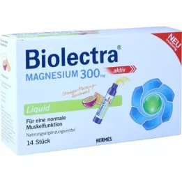 BIOLECTRA Magnésium 300 mg liquide, 14 pièces