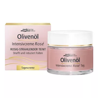 Crème intensive à lhuile dolive, crème de jour à la rose, 50 ml