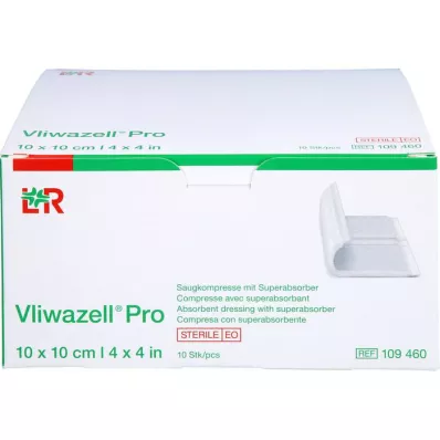 VLIWAZELL Compresse Pro superabsorbante stérile 10x10 cm, 10 pces