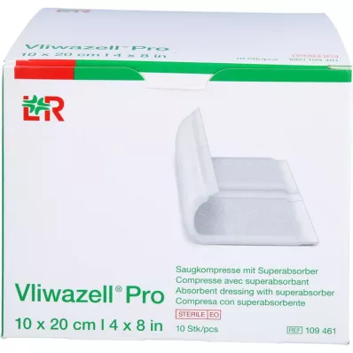 VLIWAZELL Compresse Pro superabsorbante stérile 10x20 cm, 10 pces