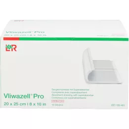 VLIWAZELL Compresse Pro superabsorbante stérile 20x25 cm, 10 pces