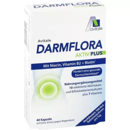 DARMFLORA Aktiv Plus 100 milliards de bactéries+7 vitamines, 40 pièces