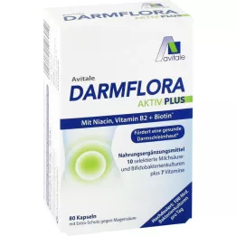 DARMFLORA Aktiv Plus 100 milliards de bactéries+7 vitamines, 80 pc