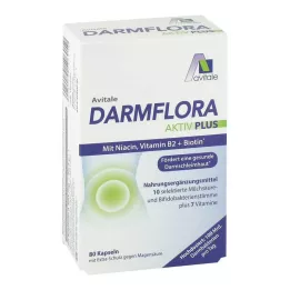 DARMFLORA Aktiv Plus 100 milliards de bactéries+7 vitamines, 80 pc