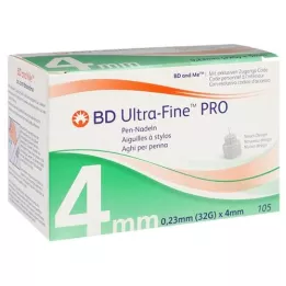 BD ULTRA-FINE PRO Aiguilles pour stylo 4 mm 32 G 0,23 mm, 105 pces