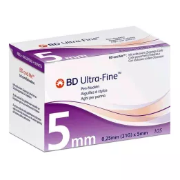 BD ULTRA-FINE Aiguilles pour stylo 5 mm 31 G 0,25 mm, 105 pces