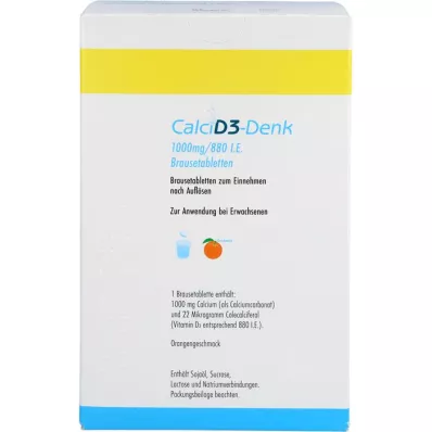 CALCI D3-Denk 1.000 mg/880 I.U. comprimés effervescents, 120 comprimés