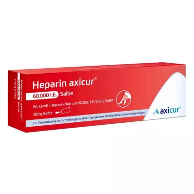 Héparine Axicur 60 000 unités internationales pommade (100 g)