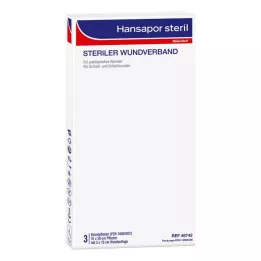 HANSAPOR Pansement stérile 10x20 cm, 3 pces