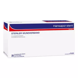 HANSAPOR Pansement stérile 10x20 cm, 25 pces
