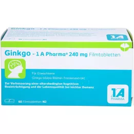 GINKGO-1A Pharma 240 mg comprimés pelliculés, 60 comprimés
